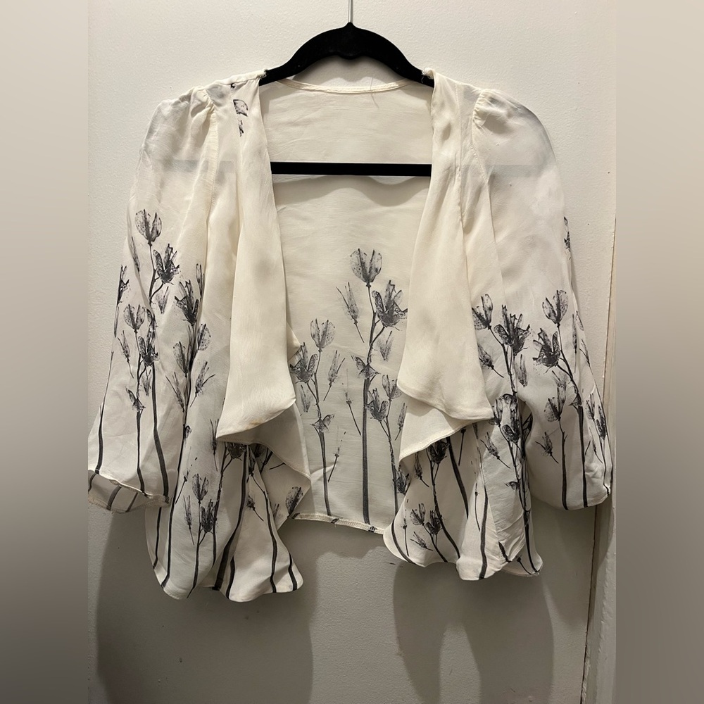New look sheer floral lightweight jacket